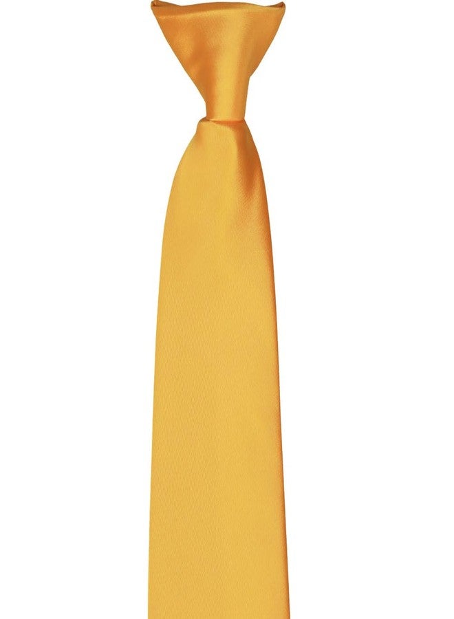 tiemart Clip-On Pre-tied Uniform and Everyday Wear Necktie (20 Inch, Gold Bar) - Image 3